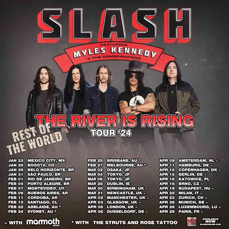 Slash announces world tour dates with Myles Kennedy & The Conspirators